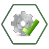 gear hexagon icon