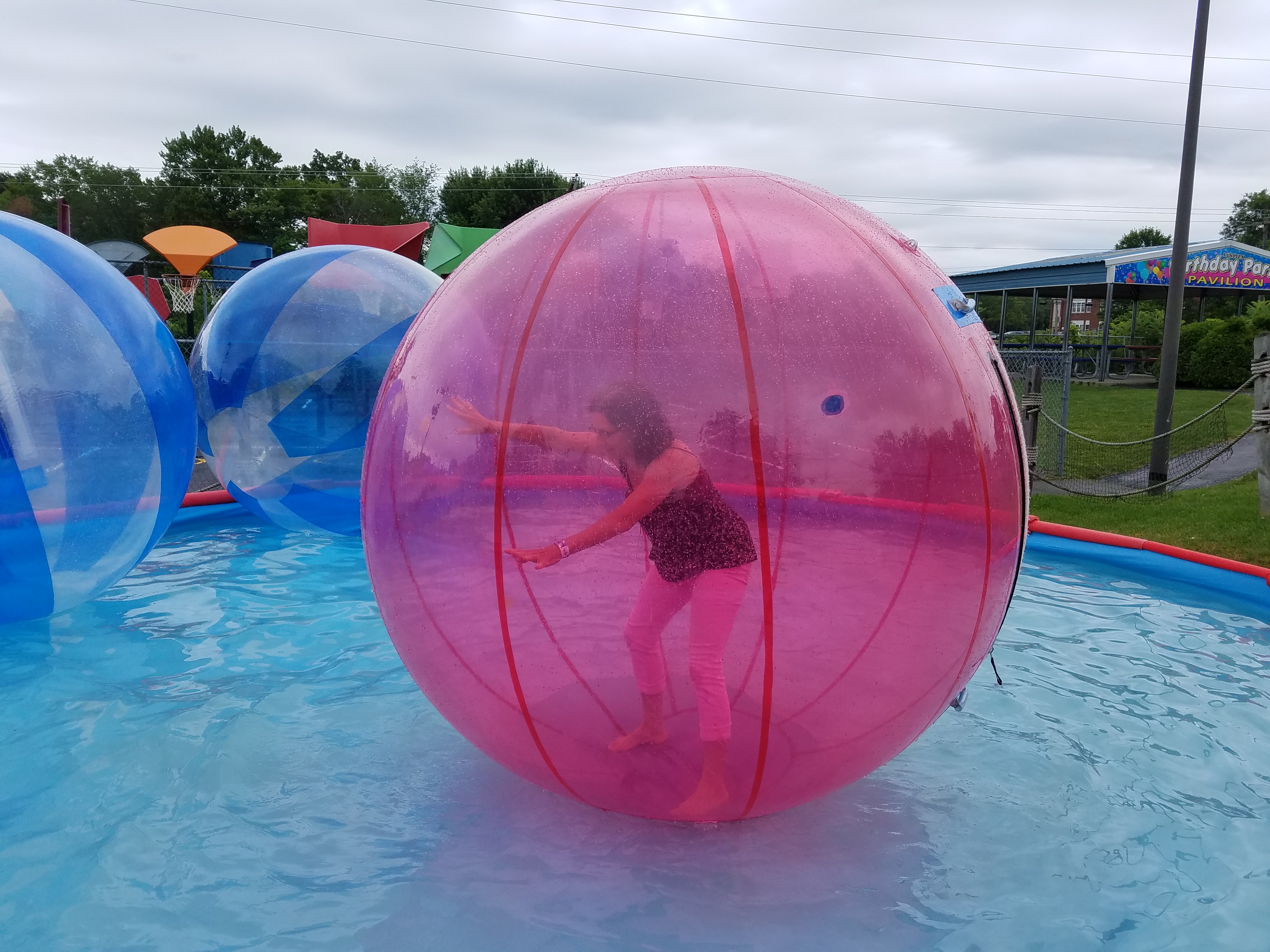 Human Hamster Ball activity at the 2017 Summer Outing